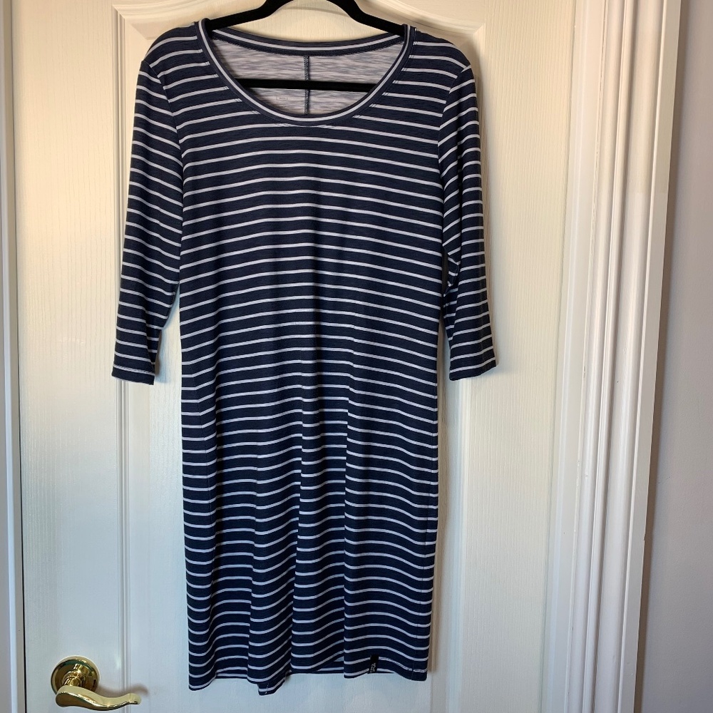 Chlorophylle Navy & White Striped Dress – Relaxed‎ Everyday Comfort